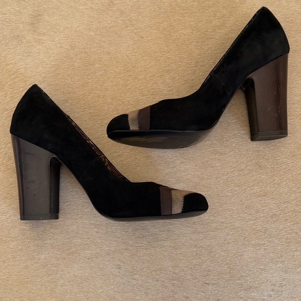 Missoni for Target Black and Brown Heels with Chunky Heel